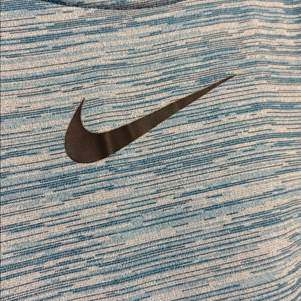 Nike Pro men's M dri-fit short sleeve t-shirt athletic tee blue space‎ dye - Picture 3 of 6